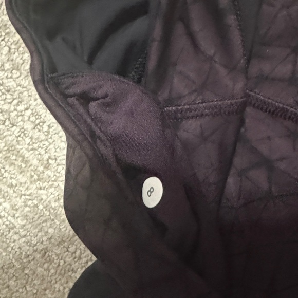 Lululemon Inspire Tight Full-On Luxtreme Mesh Star Crushed Black Cherry Size 8 - Picture 5 of 11